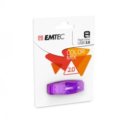 Emtec - Memoria Usb 2.0 - viola - ECMMD8GC410 - 8GB