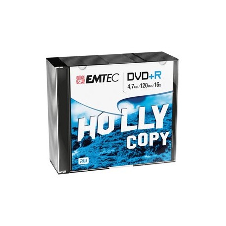 Emtec - DVD+R - registrabile - ECOVPR471016SL - 4,7GB - conf. 10 pz