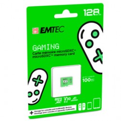 Emtec - MSD Gaming UHS-I U3 V30 A1 - Verde - 128GB - ECMSDM128GXCU3G