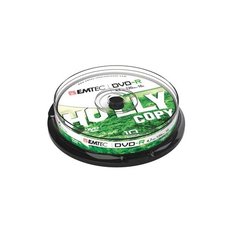 Emtec - DVD-R - registrabile - ECOVR471016CB - 4,7GB - conf. 10 pz