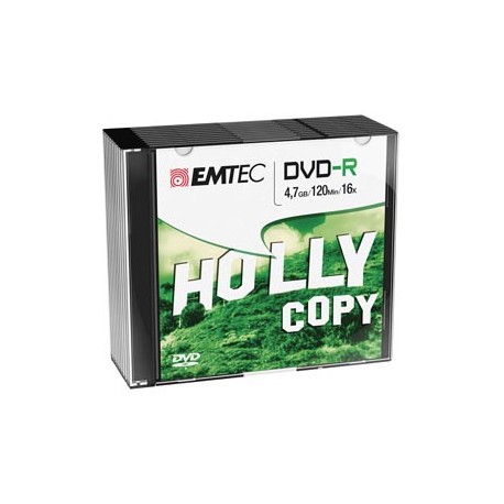 Emtec - DVD-R - registrabile - ECOVR471016SL - 4,7GB - conf. 10 pz