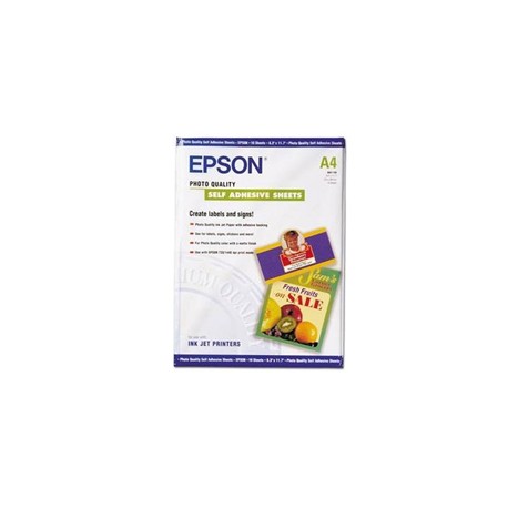 Epson - Self-Adhesive Photo Paper - A4 - 10 Fogli - C13S041106