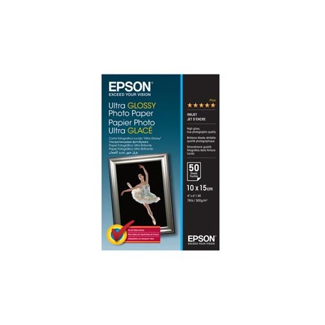 Epson - Ultra Glossy Photo Paper - 10 x 15 cm - 50 Fogli - C13S041943