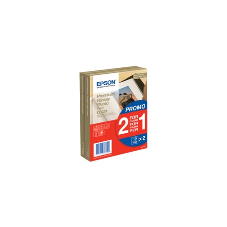 Epson - Premium Glossy Photo Paper - 10x15cm - 2x 40 Fogli - C13S042167