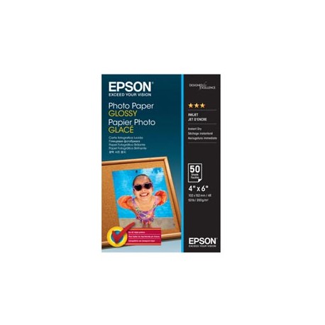Epson - Photo Paper Glossy - 10 x 15cm - 50 Fogli - C13S042547