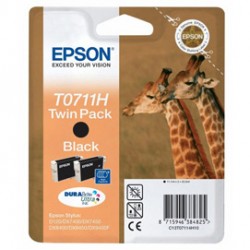 Epson - Confezione doppia Cartuccia ink - Nero - T0711H - C13T07114H10 - 11ml x 2