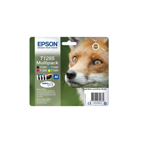 Epson - Multipack Cartuccia ink - C/M/Y/K - T1285 - C13T12854012 - C/M/Y 3,5ml cad - K 5,9ml