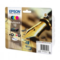 Epson - Multipack Cartuccia ink - 16 - C/M/Y/K -  C13T16264012 - C/M/Y 3,1ml cad - K 5,4ml