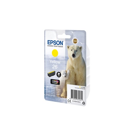 Epson - Cartuccia ink - 26 - Giallo - C13T26144012  - 4,5ml