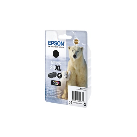 Epson - Cartuccia ink - 26XL - Nero - C13T26214012 - 12,2ml