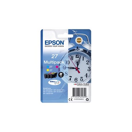 Epson - Confezione Cartuccia ink - 27 - C/M/Y - C13T27054022 - 3,6ml cad