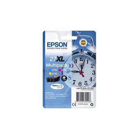 Epson - Confezione Cartuccia ink - 27XL - C/M/Y - C13T27154022 - 10,4ml cad