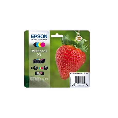 Epson - Confezioni cartucce ink - 29 - C/M/Y/K - C13T29864012 - C/M/Y 3,2ml cad - K 5,3ml