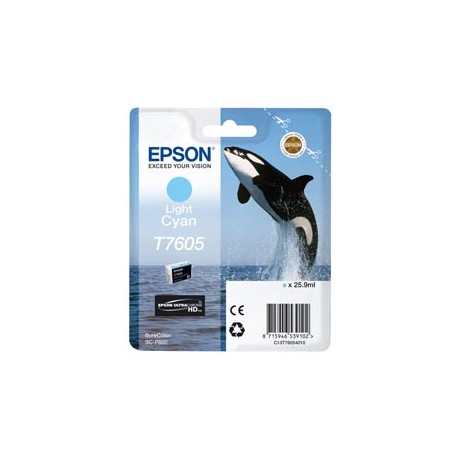 Epson - Cartuccia ink - Ciano chiaro - T7605 - C13T76054010 - 25,9ml