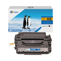 G&G - Toner Compatibile per Hp CE255X - Nero - 12.500 pag