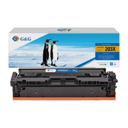 GG - Toner compatibile per Hp Color LaserJet M254dw/M254nw/M281FDN - Ciano - 2.500 pag