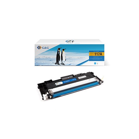 G&G - Toner Compatibile per Hp W2071A - Ciano - 700 pag