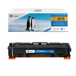 G&G - Toner Compatibile per Hp W2211A - Ciano - 1.250 pag