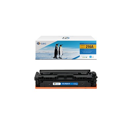 G&G - Toner Compatibile per Hp W2411A - Ciano - 850 pag