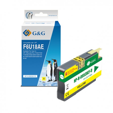 G&G - Cartuccia ink Compatibile per HP 953XL - Giallo