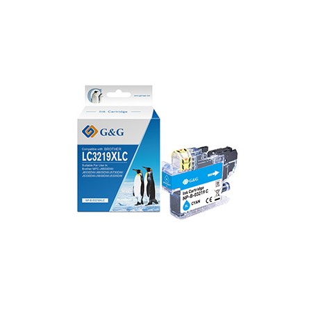 G&G - Cartuccia ink Compatibile per Brother MFC-J6930DW/J6530DW/J6935DW - Ciano