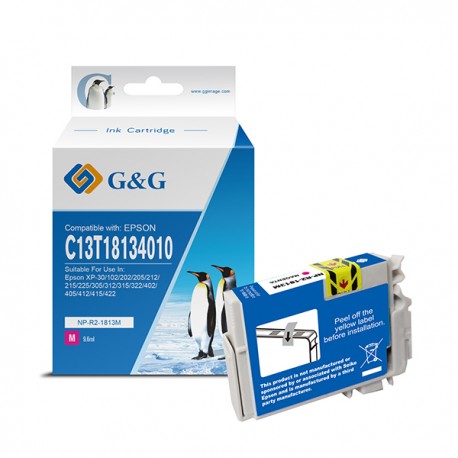 G&G - Cartuccia ink Compatibile per Epson P-30/102/202 - Magenta