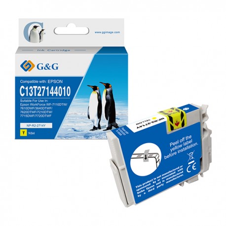 G&G - Cartuccia ink Compatibile per Epson WorkForce  WF-3620DWF/WF-7110DTW/WF-7620DTWF - Giallo