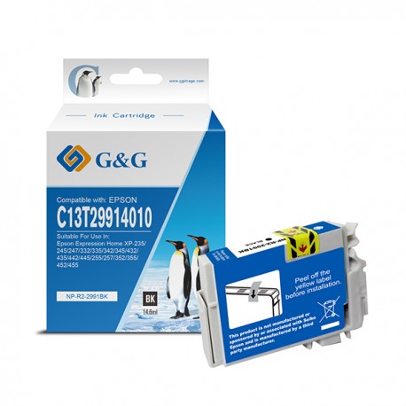 G&G - Cartuccia ink Compatibile per Epson Xpression Home P-235 - Nero