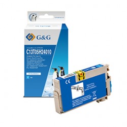 G&G - Cartuccia ink Compatibile per Epson WorkForce Pro WF-3820DWF/3825DWF/4820DWF - Ciano