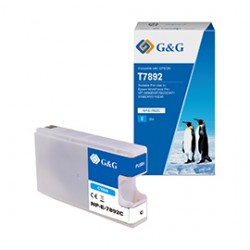 G&G - Cartuccia ink Compatibile per Epson workforce pro wf-5690dwf/ wf-5620dwf - Ciano