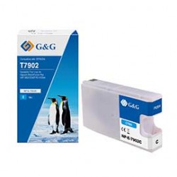 G&G - Cartuccia ink Compatibile per Epson WorkForce Pro WF-5620DWF/WF-5110DW - Ciano