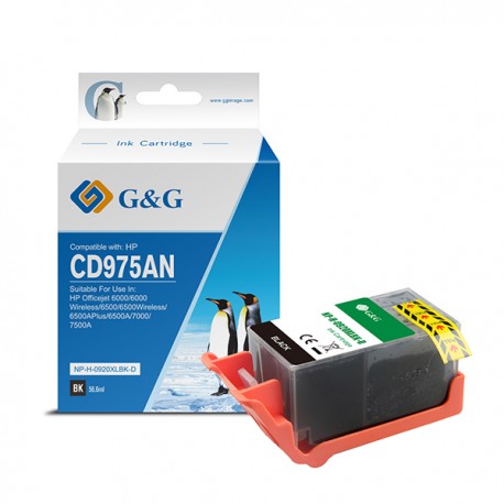 G&G - Cartuccia ink Compatibile per HP 920XL - Ciano