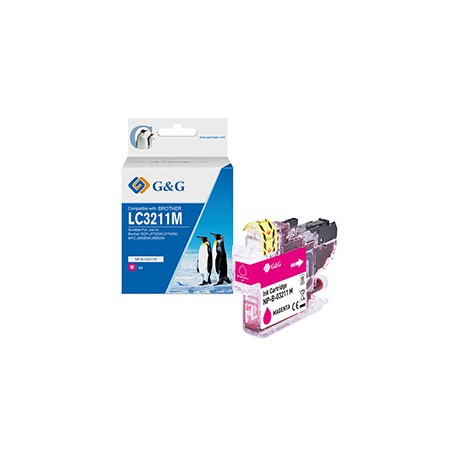 G&G - Cartuccia ink Compatibile per Brother DCP-J772DW/J774DWMFC-J890DW - Magenta