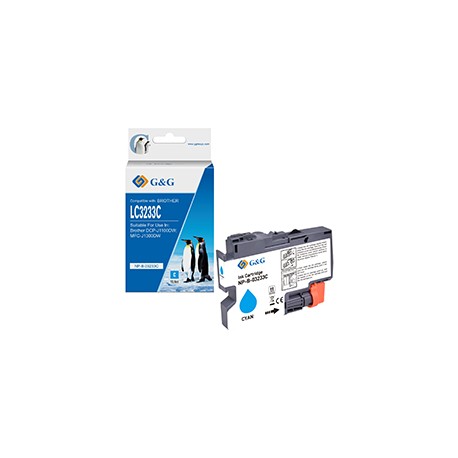 G&G - Cartuccia ink Compatibile per Brother DCP-J1100DWMFC-J1300DW - Ciano