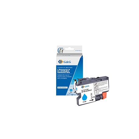 G&G - Cartuccia ink Compatibile per Brother DCP-J1100DWMFC-J1300DW - Ciano