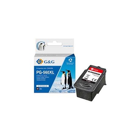 G&G - Cartuccia ink Rigenerata per Canon PIXMA TS5350/TS5351/TS5352 - Nero