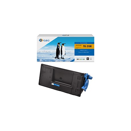 G&G - Toner compatibile per KyoceraFS-2100D- Nero - 12.500 pag