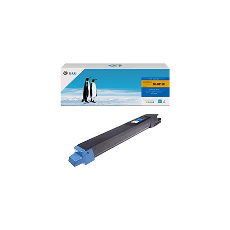 G&G - Toner compatibile per Kyocera ECOSYS M8124cidn/M8130cidn - Ciano - 6.000 pag