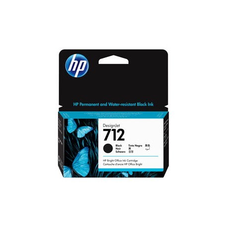 Hp - Cartuccia Ink originale - 712 - nero - 3ED70A - 38 ml