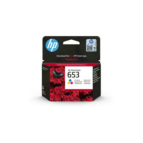 Hp - Cartuccia ink originale - 653 - C/M/Y - 3YM74AE - 200 pag