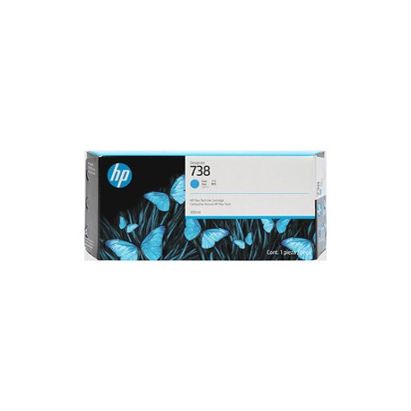 Hp  - Cartuccia DesignJet Ink 738 - Ciano - 676M6A - 300ml