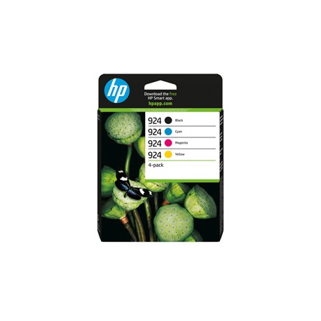 Hp originale - Cartuccia 924 4-pack - BK/C/M/Y - 6C3Z1NE