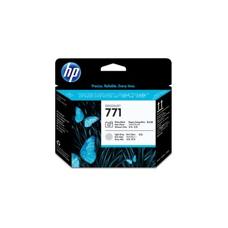 Hp - Testina di stampa originale - 771 - Nero fotografico / Grigio chiaro - CE020A - 775 pag