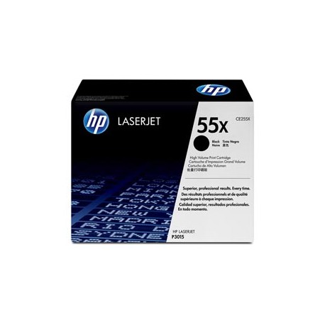 Hp - Toner originale- 55X - Nero - CE255X - 12.500 pag