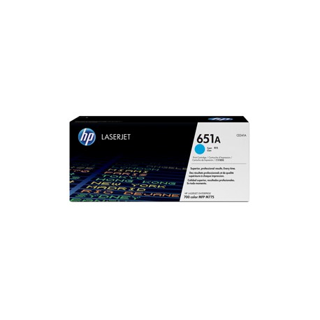 Hp - Toner originale - 651A - Ciano - CE341A - 16.000 pag