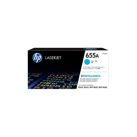 Hp - Toner originale - 655A - Ciano - CF451A - 10.500 pag