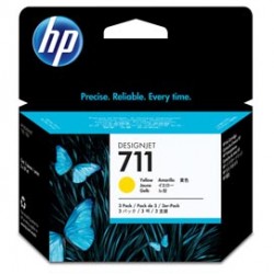 Hp - Confezione 3 cartucce ink originale - 711 - Giallo - CZ136A - 29ml cad