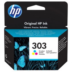 Hp - Cartuccia ink originale- 303 - C/M/Y - T6N01AE - 165 pag