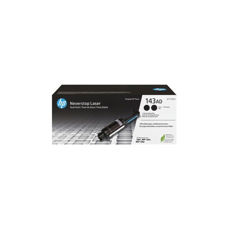 Hp - Conf. 2 pezzi Kit di ricarica Toner originale - 143AD - Nero - W1143AD - 2.500 pag