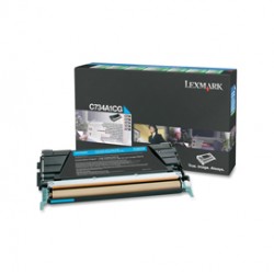 Lexmark - Toner - Ciano - C734A1CG - return program - 6.000 pag